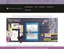 Tablet Screenshot of formal-invitations.com